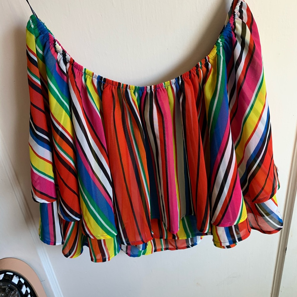 Off the shoulder crop top